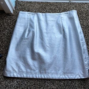 Zara silver pencil skirt